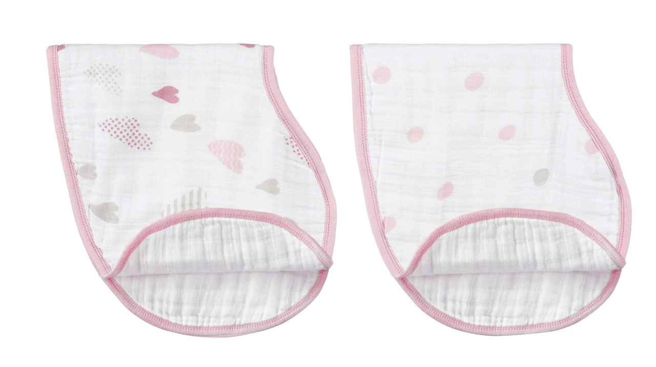 Aden Anais Heart Breaker 2-Pack Classic Burpy Bibs - Image 3