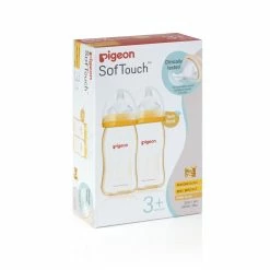 Pigeon SofTouch Bottle PPSU Twin Pack 240ml