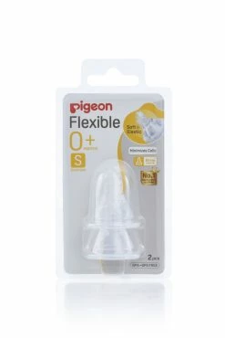 Pigeon Flexible Peristaltic Teat S 2pcs