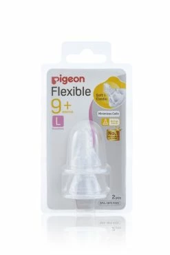 Pigeon Flexible Peristaltic Teat L 2pcs