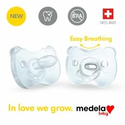 Medela Soother Steribox Silicone Duo Blue 6-18 Months