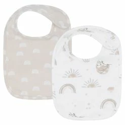 2 Pack Baby Bibs Happy Sloth