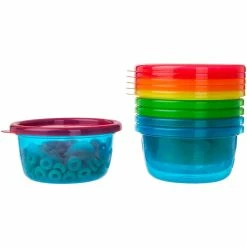 The First Years Take & Toss Bowls With Lids 236ML 6 Pack