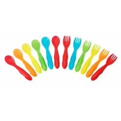 Take & Toss Toddler Fork & Spoon 12 Pack