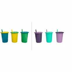Green Grown 296ML Straw Cups 3 Pack