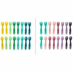 Green Grown Toddler Fork & Spoon 16 Pack