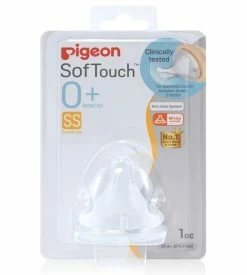 Pigeon Softouch Peristaltic Plus Teat SS Newborn Plus
