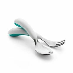 OXO Tot Fork & Spoon Set Teal