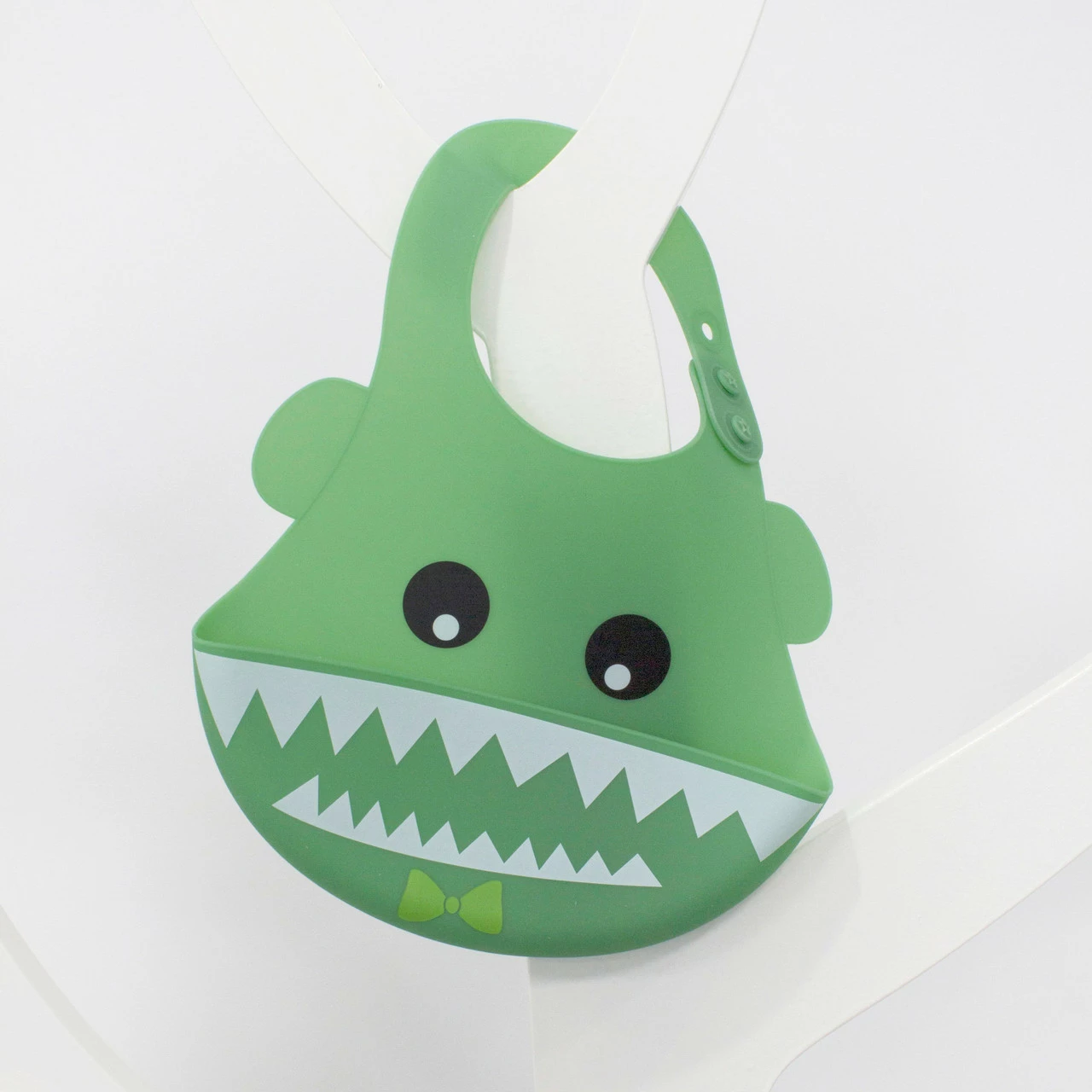 Bubba Blue Crocodile Silicone Bib - Image 4