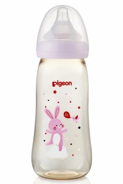 Pigeon Softouch Bottle PPSU Pink Rabbit 330ml