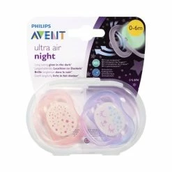 Avent Night Time Air Soother 0-6M 2Pk